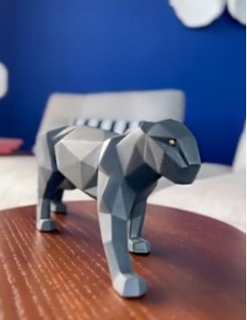 Lladrò Statua Pantera nera opaco