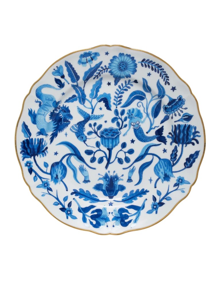 Piatto piano “ all over blu”