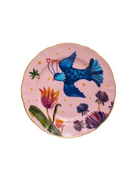 Piatto frutta uccellino