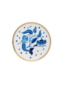 Piatto sirena blu