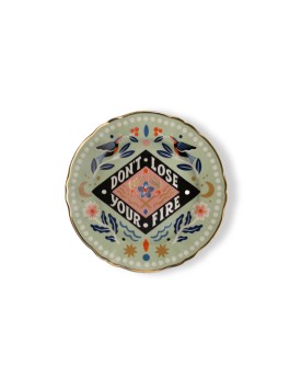 Piatto dolce con frase