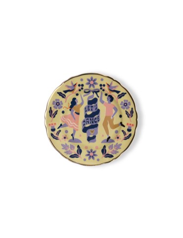 Piatto dolce con frase