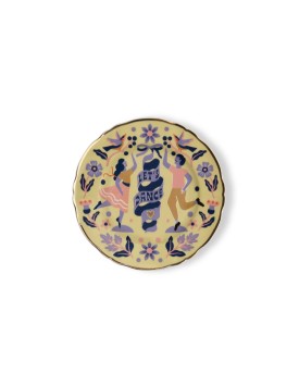 Piatto dolce con frase