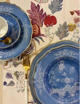 Ginori Posto Tavola Piatti Oriente Italiano Pervinca