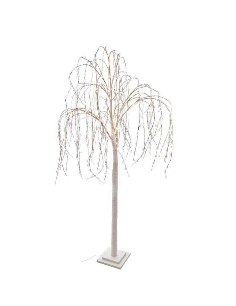 Salice luminoso con cristalli grande - L' oca Nera