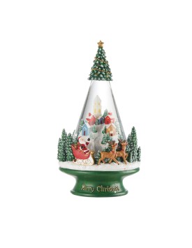 Boules de neige con carillon Paesaggio innevato “Musica Soave” - L'oca Nera