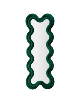 Monica - Specchio da muro in velluto verde Gucci