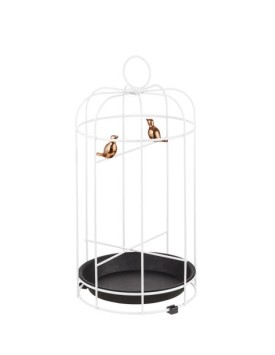 Portaombrelli bianco in metallo