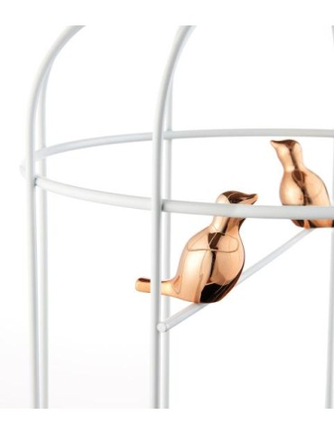 Portaombrelli bianco in metallo