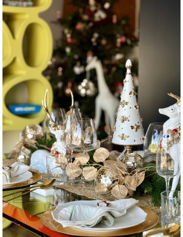 Albero api e perle bianco - Fade