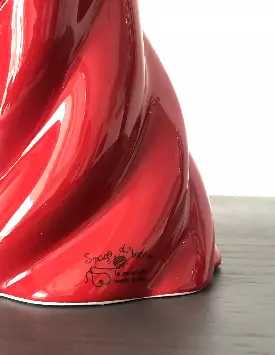 Corno intrecciato Rosso Lucido