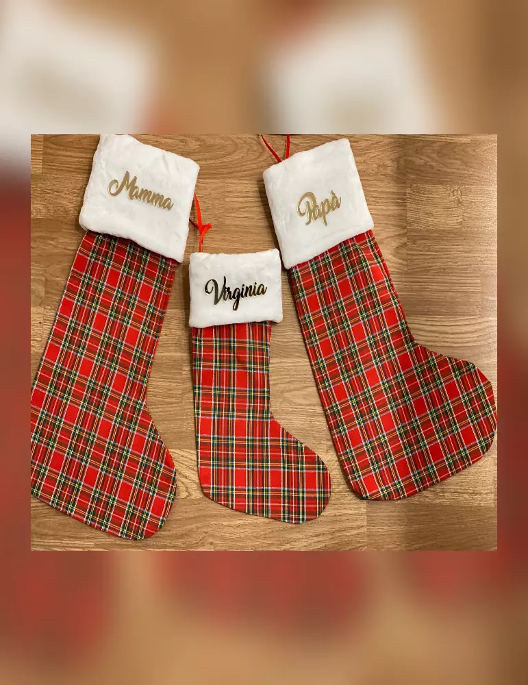 Calza Tartan Pelliccia Epifania